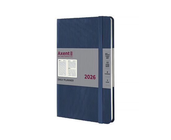 Еженедельник Axent датированный 2026 Partner Lines, 145х210, голубой (8815-26-48-A)