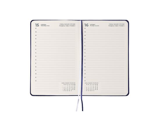 Еженедельник Axent датированный 2026 Partner Lines, 145х210, синий (8815-26-02-A), изображение 3