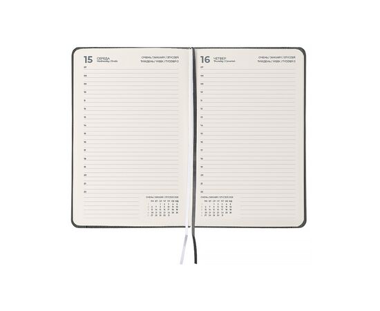 Еженедельник Axent датированный 2026 Partner Lines, 145х210, серый (8815-26-03-A), изображение 3