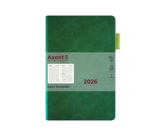 Еженедельник Axent датированный 2026 Partner Soft Muse, 145х210, зеленый (8827-26-2-A), изображение 2