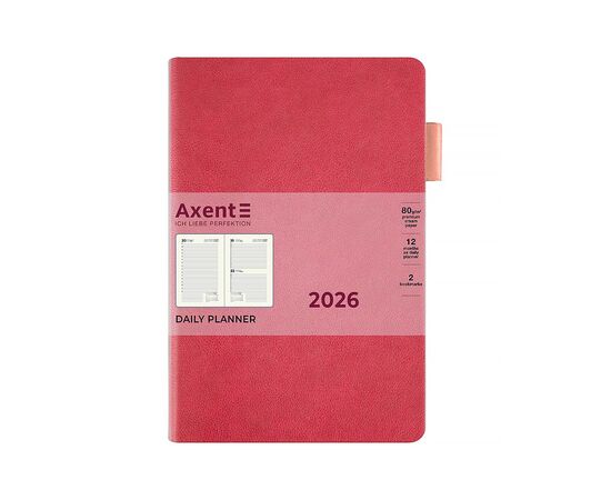 Еженедельник Axent датированный 2026 Partner Soft Muse, 145х210, розовый (8827-26-1-A), изображение 2 Еженедельник Axent датированный 2026 Partner Soft Muse, 145х210, розовый (8827-26-1-A), изображение 2