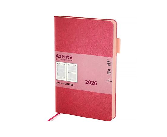Еженедельник Axent датированный 2026 Partner Soft Muse, 145х210, розовый (8827-26-1-A) Еженедельник Axent датированный 2026 Partner Soft Muse, 145х210, розовый (8827-26-1-A)