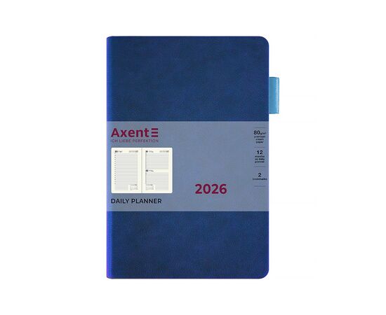 Еженедельник Axent датированный 2026 Partner Soft Muse, 145х210, синий (8827-26-3-A), изображение 2