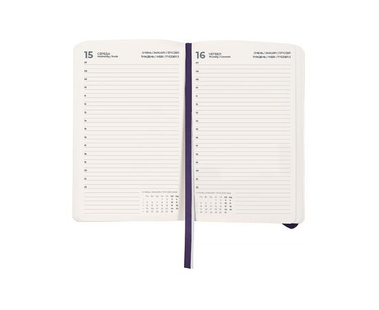 Еженедельник Axent датированный 2026 Partner Soft Skin, 145х210, синий (8810-26-02-A), изображение 2