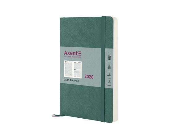 Еженедельник Axent датированный 2026 Partner Soft Skin, 145х210, серо-лазурный (8810-26-48-A)