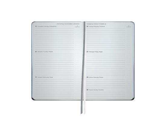 Еженедельник Axent датированный 2026 Partner City Soft 125х195, серый (8521-26-06-A), изображение 5