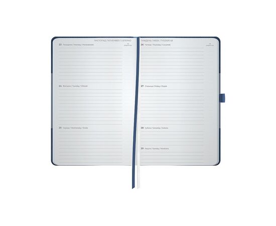 Еженедельник Axent датированный 2026 Partner Lines 125х195, голубой (8515-26-48-A), изображение 5