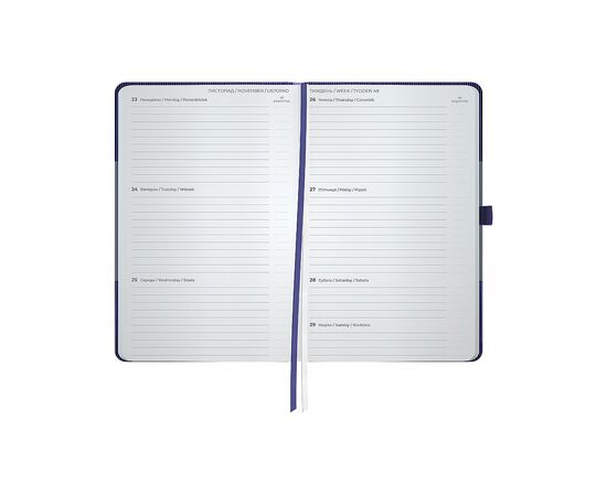 Еженедельник Axent датированный 2026 Partner Lines 125х195, темно-синий (8515-26-02-A), изображение 5
