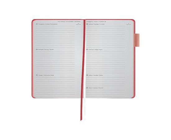 Еженедельник Axent датированный 2026 Partner Soft Muse 125х195, розовый (8527-26-1-A), изображение 5