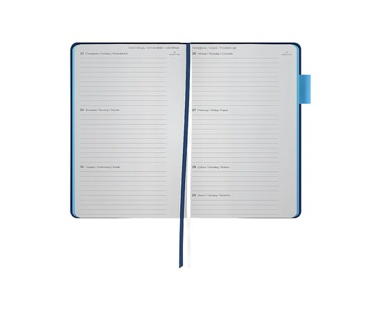 Еженедельник Axent датированный 2026 Partner Soft Muse 125х195, синий (8527-26-3-A), изображение 5
