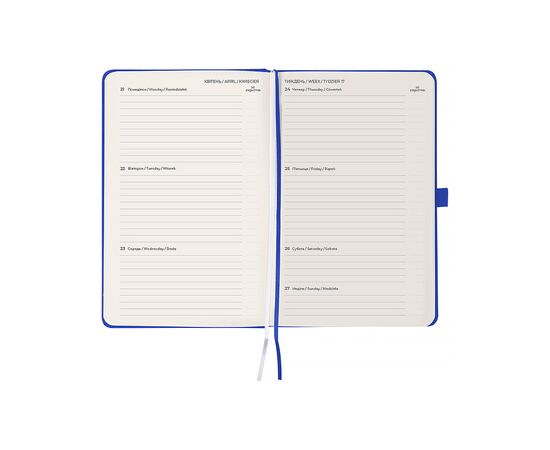 Еженедельник Axent датированный 2026 Partner Strong 125х195, классический синий (8505-26-38-A), изображение 5