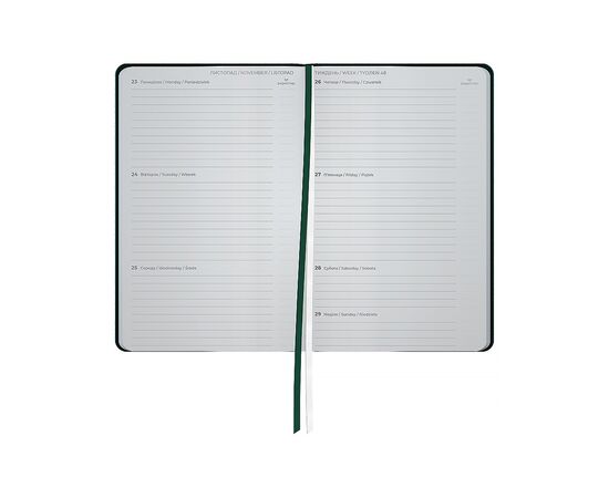Еженедельник Axent датированный 2026 Partner Traces 125х195, темно-зеленый (8526-26-2-A), изображение 3