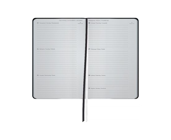 Еженедельник Axent датированный 2026 Partner Traces 125х195, черный (8526-26-1-A), изображение 3