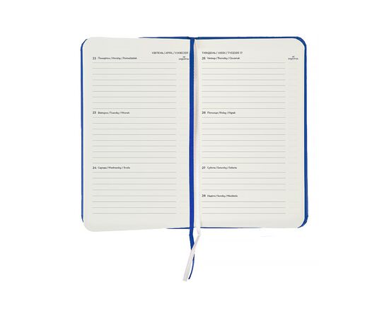 Еженедельник Axent датированный 2026 Pocket Strong 90х150, классический синий (8508-26-38-A), изображение 5
