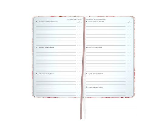 Еженедельник Axent датированный 2026 Pocket 90х150, Peony Dreams (8525-26-2-A-CC), изображение 3