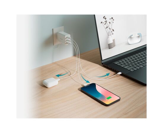 Зарядное устройство D-Link 2xUSB-C + 1xUSB-A 65W GaN white (DCP-651), изображение 10 Зарядное устройство D-Link 2xUSB-C + 1xUSB-A 65W GaN white (DCP-651), изображение 10