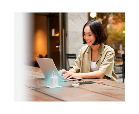 Зарядное устройство D-Link 2xUSB-C + 1xUSB-A 65W GaN white (DCP-651), изображение 8 Зарядное устройство D-Link 2xUSB-C + 1xUSB-A 65W GaN white (DCP-651), изображение 8