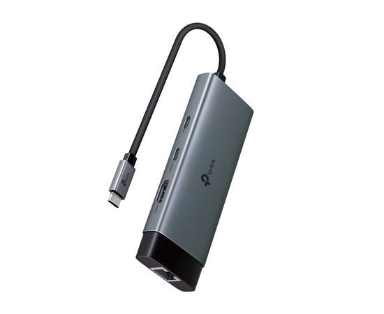 Концентратор TP-Link USB 3.0 6-in-1 2xUSB 3.0 + 1xUSB-C + 1xHDMI + 1xRJ45 + PD 100W (UH6120C), изображение 4 Концентратор TP-Link USB 3.0 6-in-1 2xUSB 3.0 + 1xUSB-C + 1xHDMI + 1xRJ45 + PD 100W (UH6120C), изображение 4