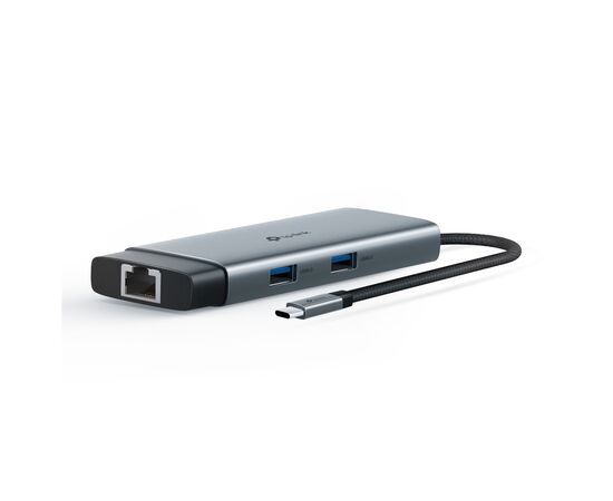 Концентратор TP-Link USB 3.0 6-in-1 2xUSB 3.0 + 1xUSB-C + 1xHDMI + 1xRJ45 + PD 100W (UH6120C) Концентратор TP-Link USB 3.0 6-in-1 2xUSB 3.0 + 1xUSB-C + 1xHDMI + 1xRJ45 + PD 100W (UH6120C)