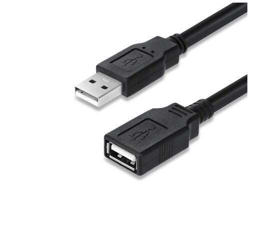 Дата кабель USB 2.0 AM/AF 1.8m black ColorWay (CW-CBUF076-BK), изображение 4 Дата кабель USB 2.0 AM/AF 1.8m black ColorWay (CW-CBUF076-BK), изображение 4