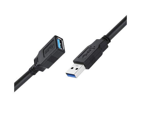 Дата кабель USB 3.0 AM/AF 1.8m black ColorWay (CW-CBUF075-BK), изображение 4 Дата кабель USB 3.0 AM/AF 1.8m black ColorWay (CW-CBUF075-BK), изображение 4