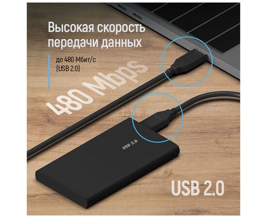 Дата кабель USB 2.0 AM/AM 1.0m black ColorWay (CW-CBUU071-BK), изображение 7 Дата кабель USB 2.0 AM/AM 1.0m black ColorWay (CW-CBUU071-BK), изображение 7