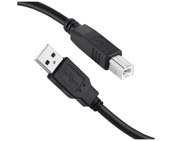 Кабель для принтера USB 2.0 AM/BM 3.0m black ColorWay (CW-CBUB073-BK), изображение 2 Кабель для принтера USB 2.0 AM/BM 3.0m black ColorWay (CW-CBUB073-BK), изображение 2