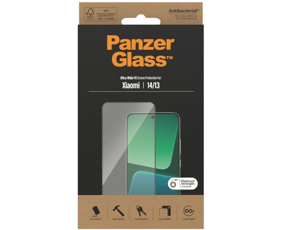 Стекло защитное PANZERGLASS Xiaomi 14 | 13 Ultra-Wide Fit (PG_8066), изображение 4 Стекло защитное PANZERGLASS Xiaomi 14 | 13 Ultra-Wide Fit (PG_8066), изображение 4