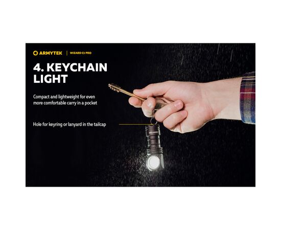 Фонарь Armytek Wizard C1 Pro Magnet USB (F09001C), изображение 12 Фонарь Armytek Wizard C1 Pro Magnet USB (F09001C), изображение 12