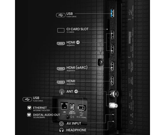 Телевизор Hisense 50E8Q, изображение 3 Телевизор Hisense 50E8Q, изображение 3
