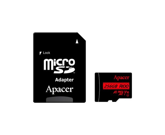 Карта памяти Apacer 256GB microSDXC class 10 UHS-I V10 A1 (AP256GMCSX10UB-R) Карта памяти Apacer 256GB microSDXC class 10 UHS-I V10 A1 (AP256GMCSX10UB-R)