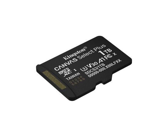 Карта памяти Kingston 1TB microSDXC class 10 UHS-I U3 V30 A1 Canvas Select Plus (SDCS3/1TBSP), изображение 2 Карта памяти Kingston 1TB microSDXC class 10 UHS-I U3 V30 A1 Canvas Select Plus (SDCS3/1TBSP), изображение 2