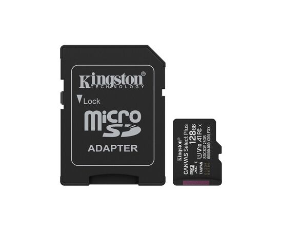 Карта памяти Kingston 128GB microSDXC class 10 UHS-I U3 V30 A1 Canvas Select Plus (SDCS3/128GB) Карта памяти Kingston 128GB microSDXC class 10 UHS-I U3 V30 A1 Canvas Select Plus (SDCS3/128GB)