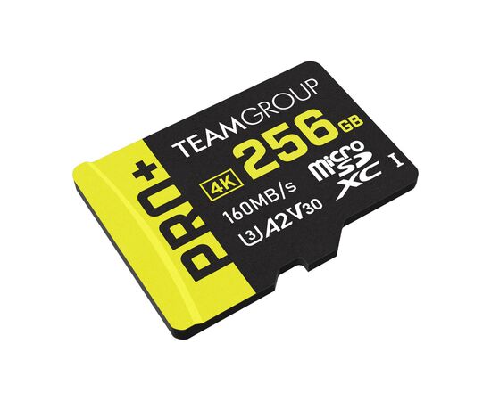 Карта памяти Team 256GB microSDXC class 10 UHS-I U3 V30 A1 Pro+ (TPPMSDX256GIA2V3003), изображение 2 Карта памяти Team 256GB microSDXC class 10 UHS-I U3 V30 A1 Pro+ (TPPMSDX256GIA2V3003), изображение 2