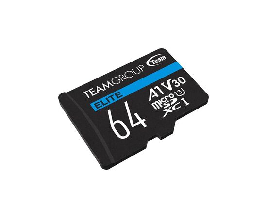 Карта памяти Team 64GB microSDXC class 10 UHS-I U3 V30 A1 Elite (TEAUSDX64GIV30A103), изображение 2 Карта памяти Team 64GB microSDXC class 10 UHS-I U3 V30 A1 Elite (TEAUSDX64GIV30A103), изображение 2