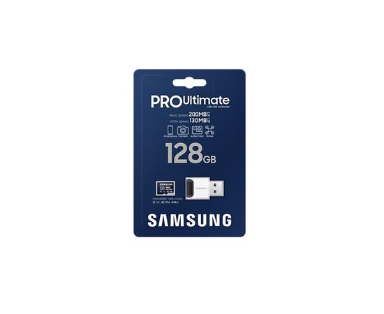 Карта памяти Samsung 128GB microSDXC class 10 UHS-I U3 V30 A2 Pro Ultimate (MB-MY128SB/WW), изображение 6 Карта памяти Samsung 128GB microSDXC class 10 UHS-I U3 V30 A2 Pro Ultimate (MB-MY128SB/WW), изображение 6