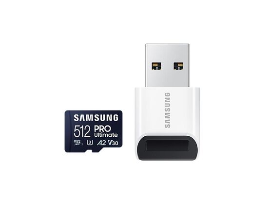 Карта памяти Samsung 512GB microSDXC class 10 UHS-I U3 V30 A2 Pro Ultimate (MB-MY512SB/WW), изображение 5 Карта памяти Samsung 512GB microSDXC class 10 UHS-I U3 V30 A2 Pro Ultimate (MB-MY512SB/WW), изображение 5