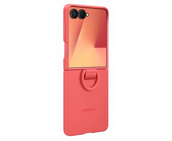 Чехол для мобильного телефона Samsung Silicone with Ring Galaxy Flip 7 Red (EF-PF766TREGUA), изображение 3 Чехол для мобильного телефона Samsung Silicone with Ring Galaxy Flip 7 Red (EF-PF766TREGUA), изображение 3