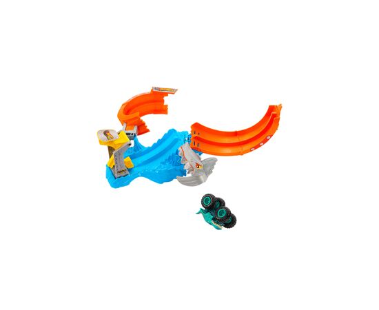 Автотрек Hot Wheels Monster Trucks Монстро-атака акулы (JFR08), изображение 2 Автотрек Hot Wheels Monster Trucks Монстро-атака акулы (JFR08), изображение 2