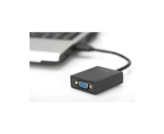 Перехідник USB 3.0 AM to VGA F 0.15m Full HD Digitus (DA-70840), зображення 2