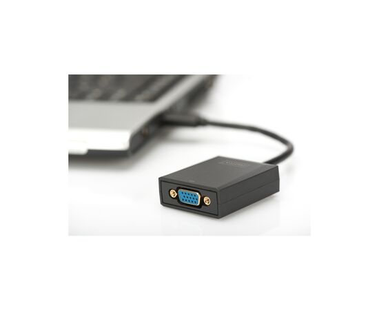 Перехідник USB 3.0 AM to VGA F 0.15m Full HD Digitus (DA-70840), зображення 3