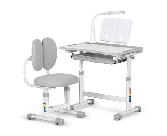 Парта со стулом Evo-kids (стол+стул+полка+лампа) Gray (BD-20 G) Парта со стулом Evo-kids (стол+стул+полка+лампа) Gray (BD-20 G)