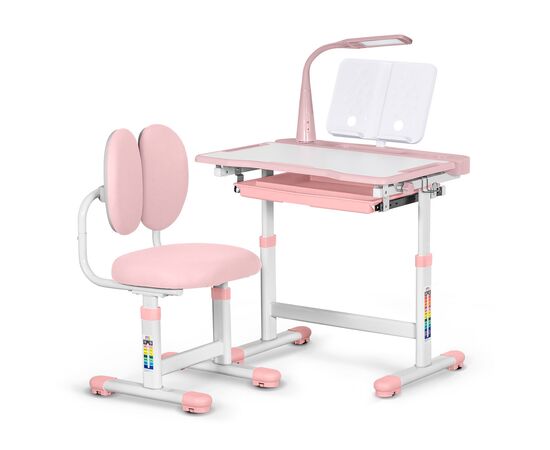 Парта со стулом Evo-kids (стол+стул+полка+лампа) Pink (BD-20 PN) Парта со стулом Evo-kids (стол+стул+полка+лампа) Pink (BD-20 PN)