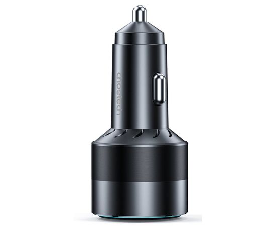 Зарядное устройство Choetech car 2хUSB-C+USB-A 130W QC3.0/PD/PPS black (TC0011-BK), изображение 2 Зарядное устройство Choetech car 2хUSB-C+USB-A 130W QC3.0/PD/PPS black (TC0011-BK), изображение 2