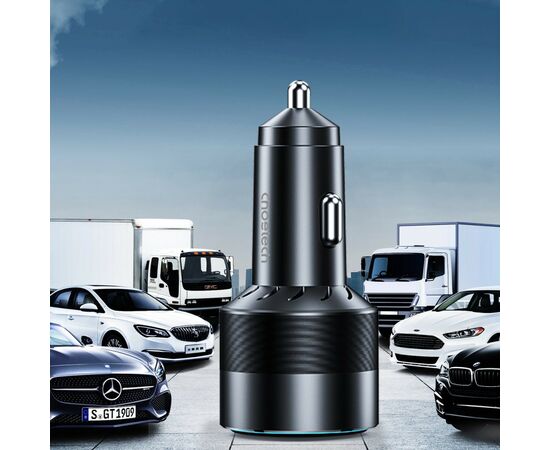 Зарядное устройство Choetech car 2хUSB-C+USB-A 130W QC3.0/PD/PPS black (TC0011-BK), изображение 8 Зарядное устройство Choetech car 2хUSB-C+USB-A 130W QC3.0/PD/PPS black (TC0011-BK), изображение 8