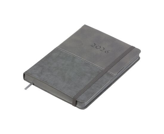 Еженедельник Buromax датированный 2026 FORTUNA, А5 серый (BM.21102-09), изображение 3 Еженедельник Buromax датированный 2026 FORTUNA, А5 серый (BM.21102-09), изображение 3