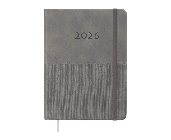 Еженедельник Buromax датированный 2026 FORTUNA, А5 серый (BM.21102-09) Еженедельник Buromax датированный 2026 FORTUNA, А5 серый (BM.21102-09)