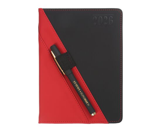 Еженедельник Buromax датированный 2026 TRIUMPH, А5 красный (BM.21104-05), изображение 4 Еженедельник Buromax датированный 2026 TRIUMPH, А5 красный (BM.21104-05), изображение 4