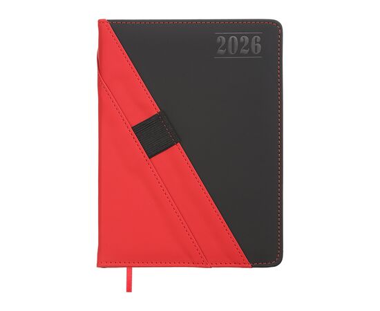 Еженедельник Buromax датированный 2026 TRIUMPH, А5 красный (BM.21104-05) Еженедельник Buromax датированный 2026 TRIUMPH, А5 красный (BM.21104-05)