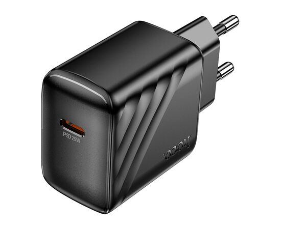 Зарядное устройство HOCO CS24A Puerto USB-C PD25W Black (6942007639750), изображение 3 Зарядное устройство HOCO CS24A Puerto USB-C PD25W Black (6942007639750), изображение 3